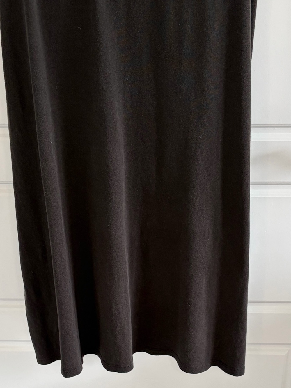 ATM Pocket Tank Maxi Dress in Charcoal Black Twisted Armholes Minimalist Size S - Picture 8 of 13
